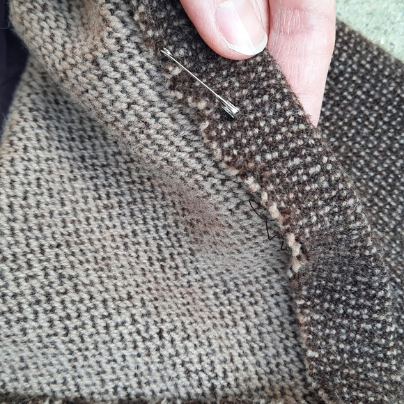 Ralph Lauren Brown Tweed Wool Midi Skirt - Picture 5 of 5